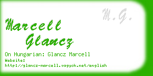 marcell glancz business card
